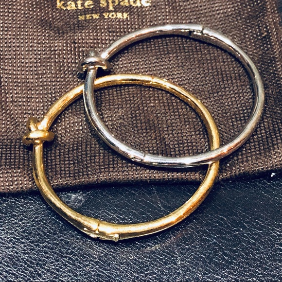 kate spade Jewelry - Set of 2 Kate Spade Love Me Knot Bangles